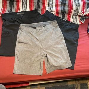 Unbranded Men's Grey and Black Shorts